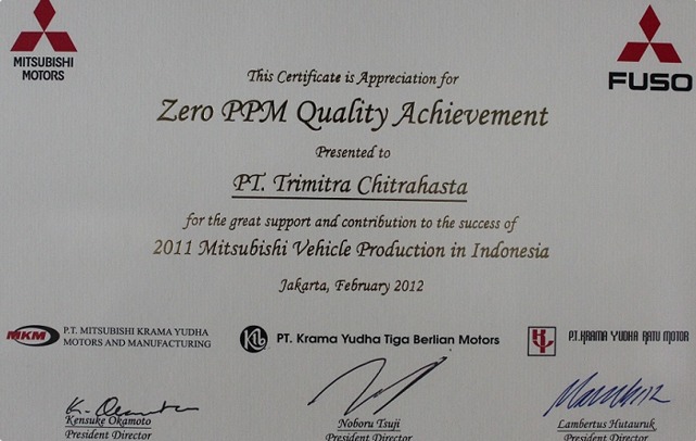 Zero PPM Quality Achievement